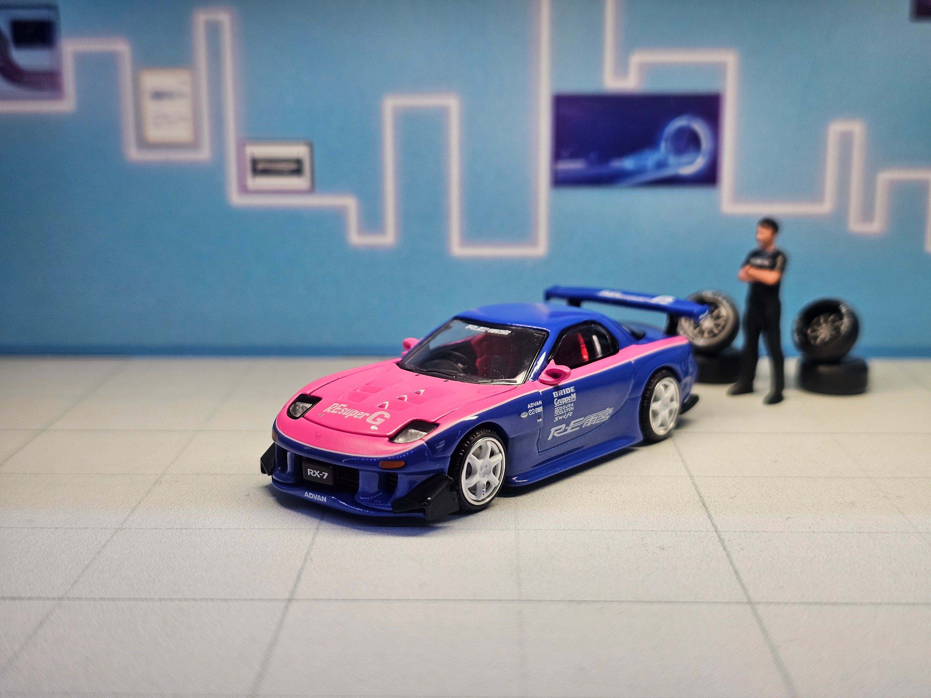 Mazda RX7 RE-Amemiya Blue/Pink