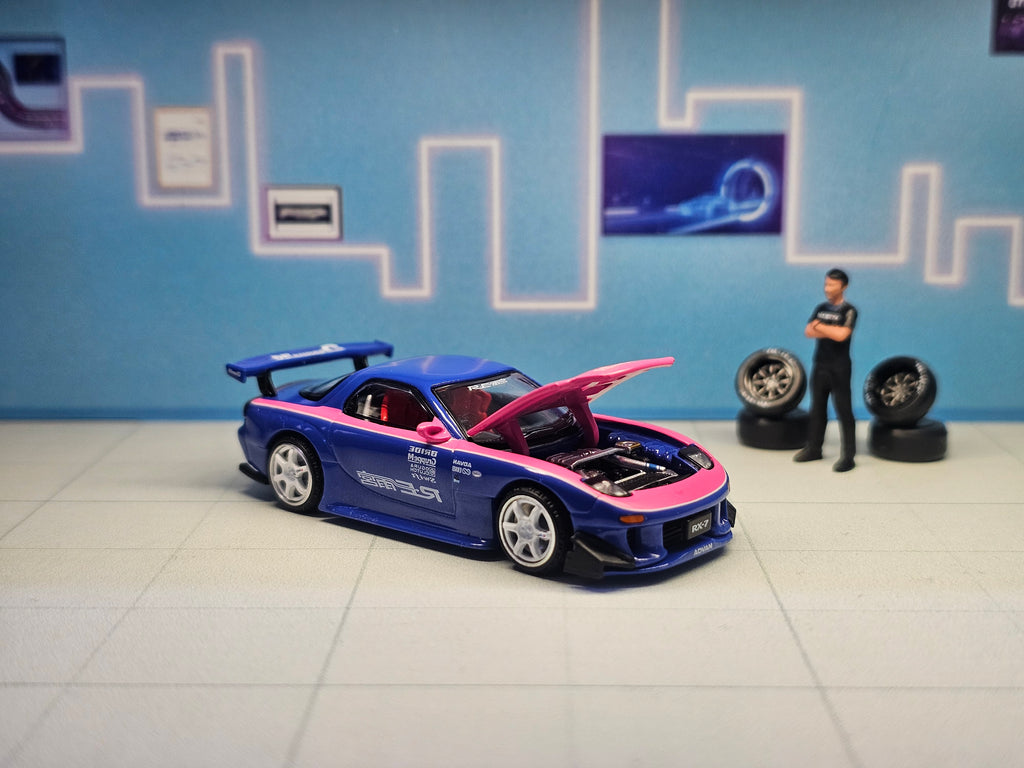 Mazda RX7 RE-Amemiya Blue/Pink