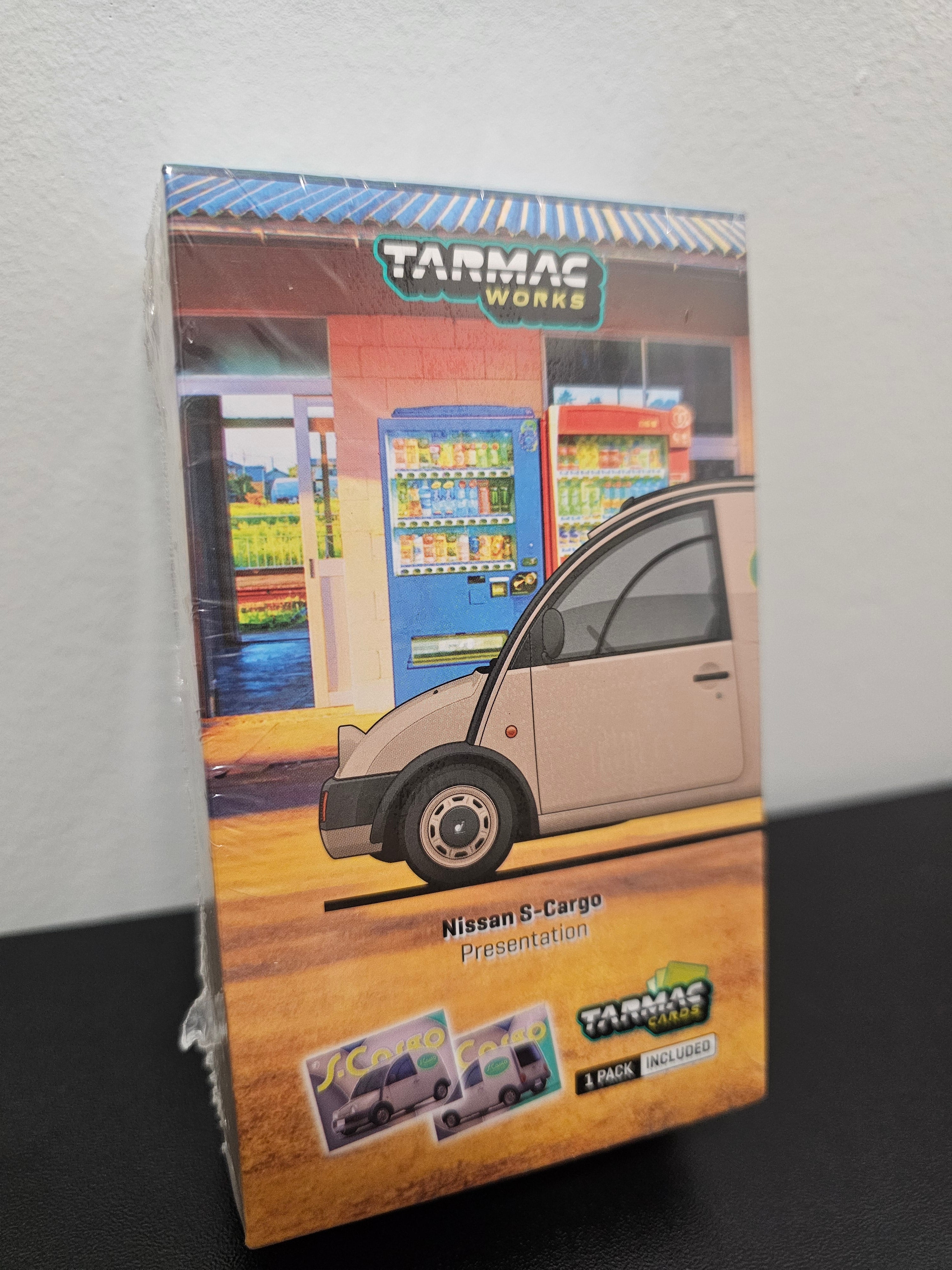 Nissan S-Cargo Beige 1989 + Tarmac Cards