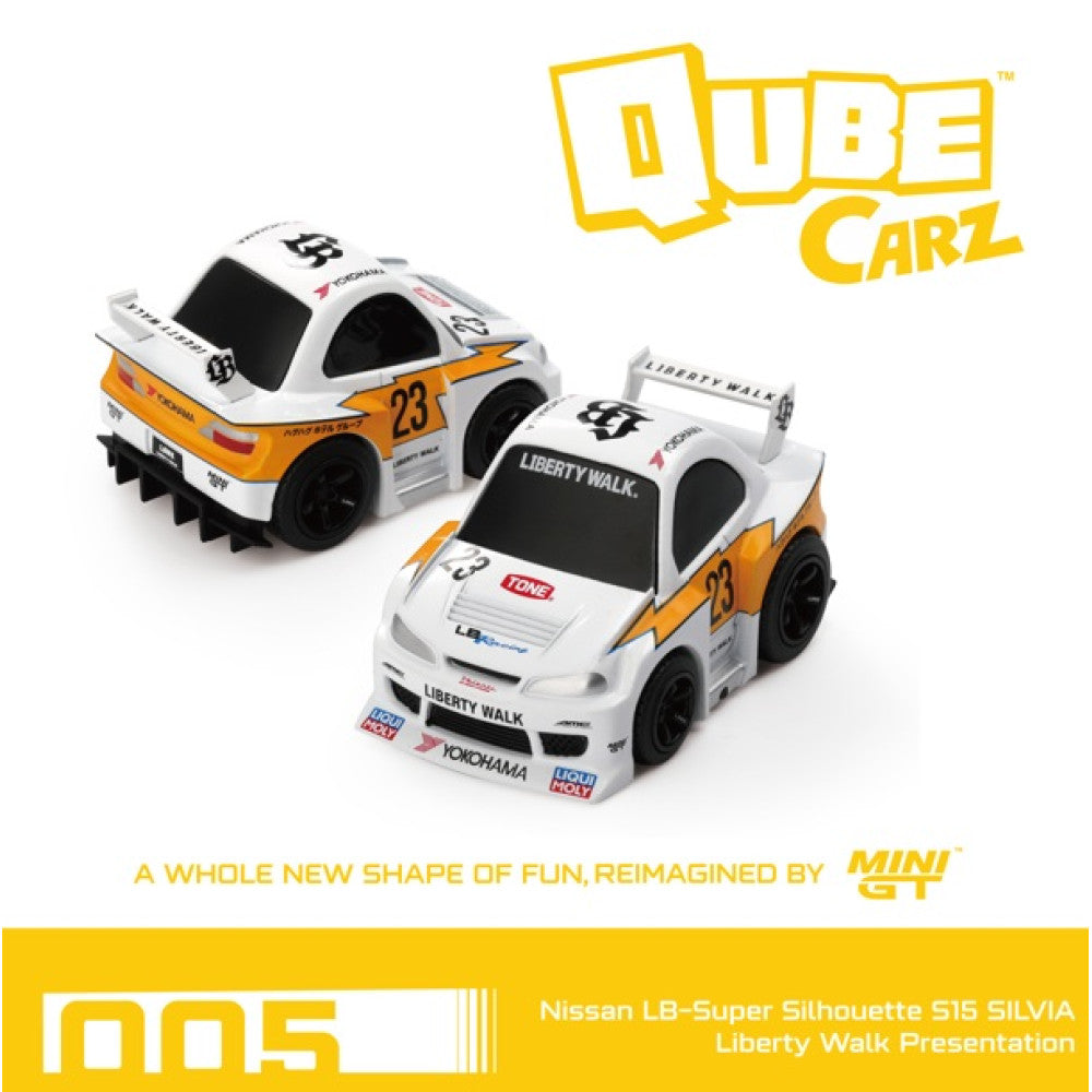 Qube Carz Nissan LB-Super Silhouette S15 SILVIA Liberty Walk Presentation Blister packaging