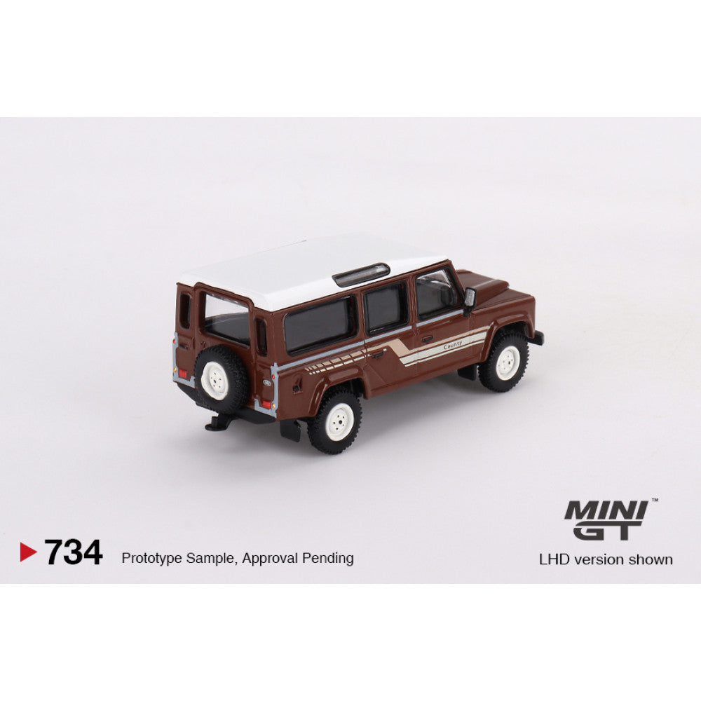 LAND ROVER DEFENDER 110 1985 COUNTY STATION WAGON RUSSET BROWN (LHD)