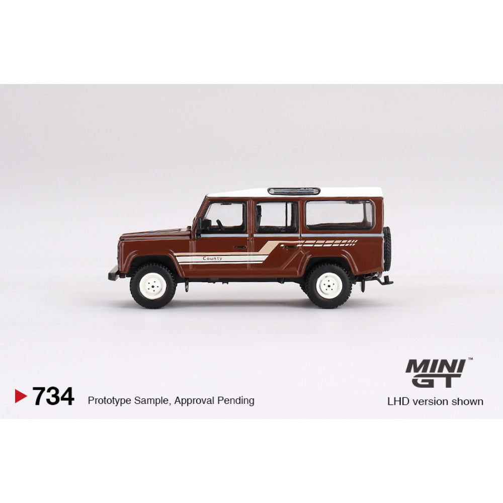 LAND ROVER DEFENDER 110 1985 COUNTY STATION WAGON RUSSET BROWN (LHD)