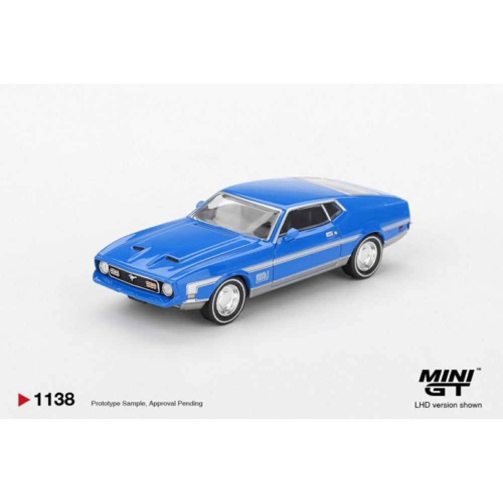 FORD MUSTANG MACH 1 GRABBER BLUE (LHD) BLISTER PACKAGING