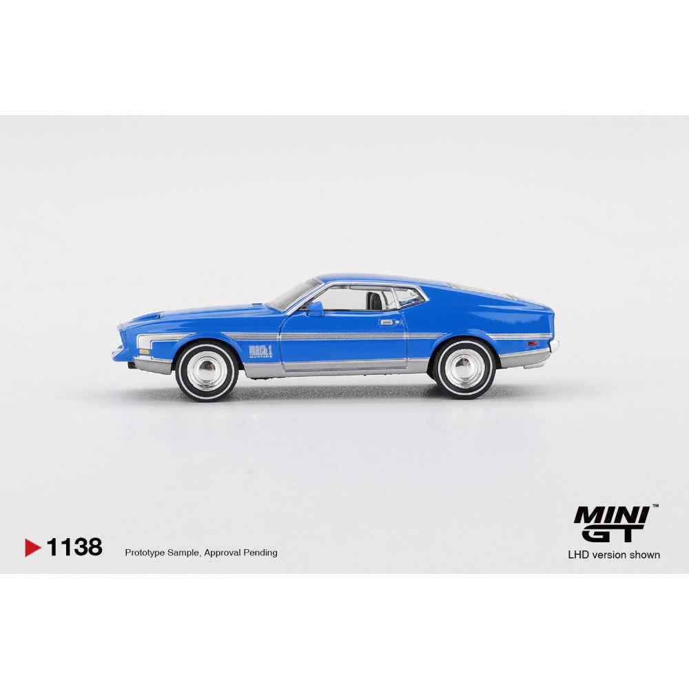 FORD MUSTANG MACH 1 GRABBER BLUE (LHD) BLISTER PACKAGING