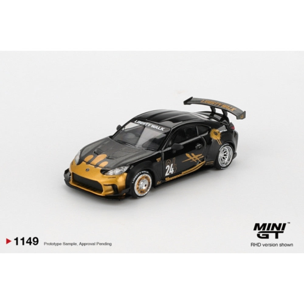TOYOTA GR86 LB NATION BLACK/GOLD (RHD) BLISTER PACKAGING