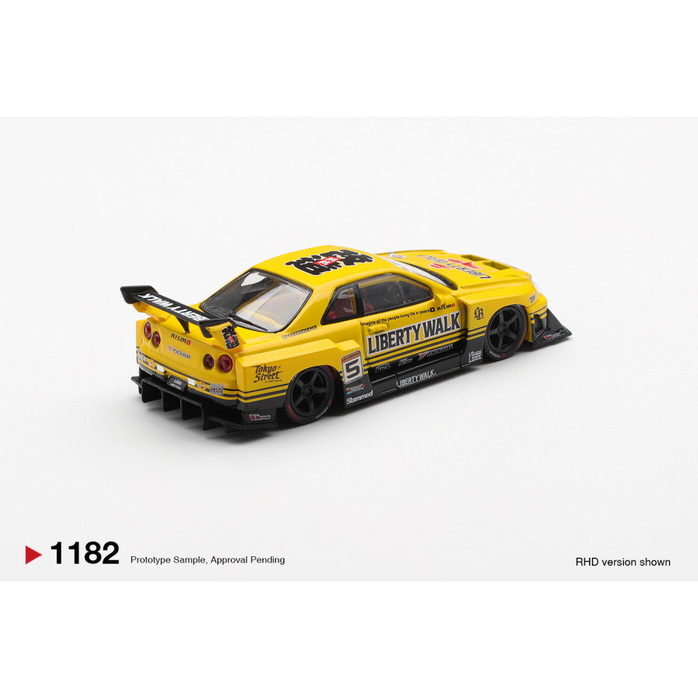 NISSAN LB-ER34 SUPER SILHOUETTE SKYLINE SPORT YELLOW (RHD)