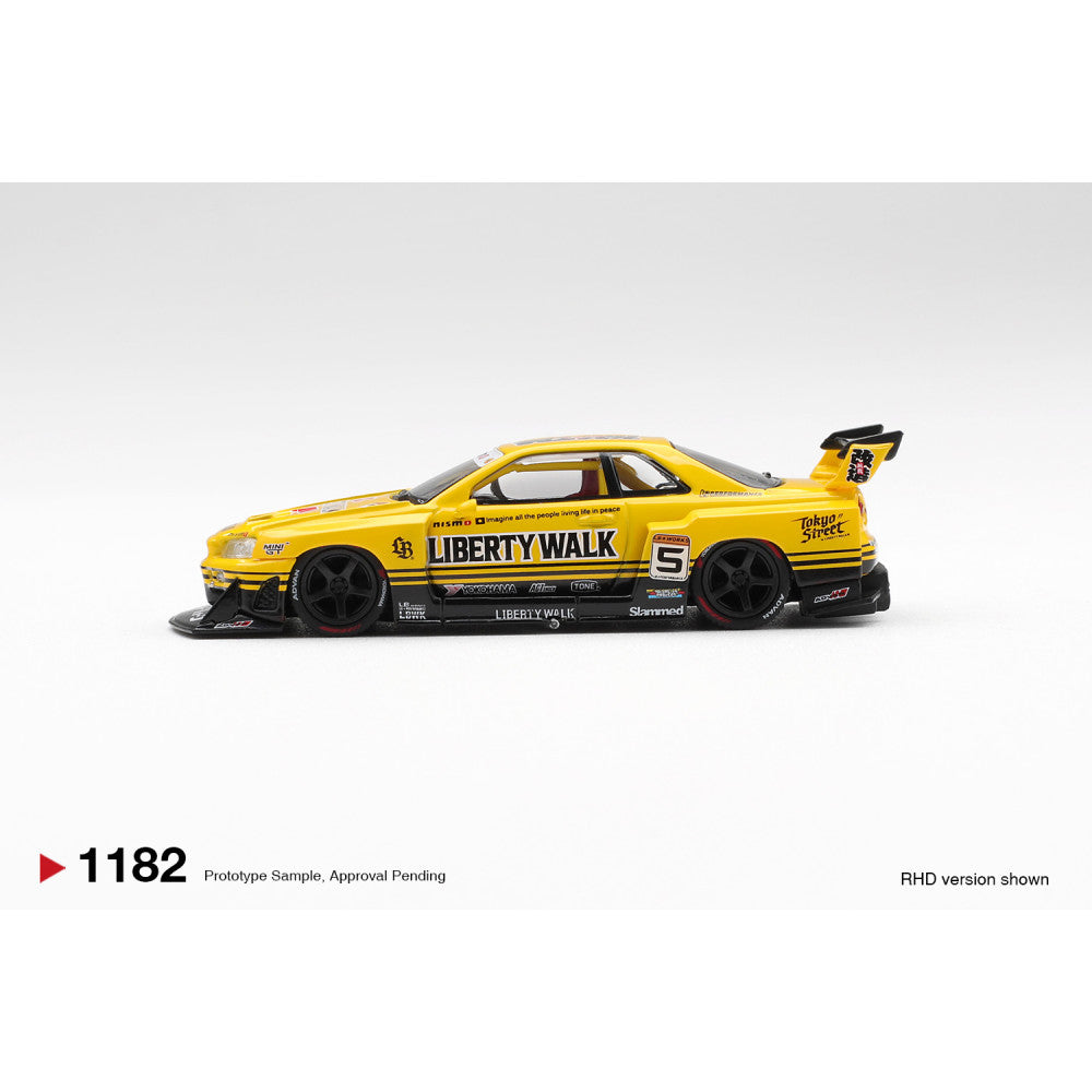 NISSAN LB-ER34 SUPER SILHOUETTE SKYLINE SPORT YELLOW (RHD)